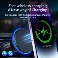 30W Magnetic Car Wireless Charger thumbnail 5
