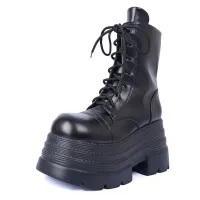 Punk Platform Chunky Heel Boots thumbnail 6