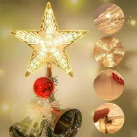 Glowing Glitter Star Tree Topper thumbnail 6