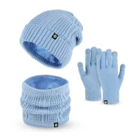 Winter Knitted Hat Scarf & Gloves Set thumbnail 1