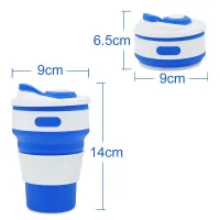Collapsible Silicone Travel Mug 350ml thumbnail 2