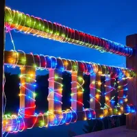 33FT Solar Rope Lights - 100 LED Outdoor String thumbnail 4
