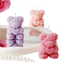 Rose Bear Scented Candle Gift thumbnail 4