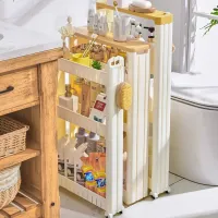 Slim Refrigerator Side Storage Rack thumbnail 1