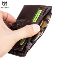 BULLCAPTAIN RFID Blocking Leather Card Holder thumbnail 5