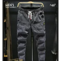 Luxury Men's Drawstring Work Jeans thumbnail 4