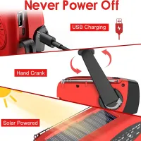 Hand Crank Solar Power Bank Radio thumbnail 3