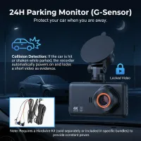 4K+2K Dual Dash Cam GPS WiFi thumbnail 6
