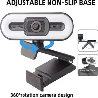 HD 4K Webcam with Mic & Light thumbnail 6