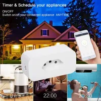 Tuya 16A WiFi Smart Plug with Power Monitor thumbnail 3