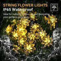 Solar Flower Fairy Lights - 50 LED thumbnail 2