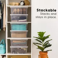 17 Qt Clear Storage Bin with Lid thumbnail 5