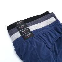 Men's Cotton Breathable Briefs 4-Pack XL-5XL thumbnail 5