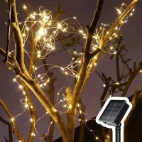 Solar Fairy LED Copper Wire Lights thumbnail 1
