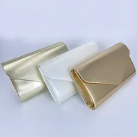 White Leather Envelope Crossbody Bag thumbnail 2
