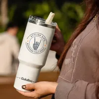 40oz Skull Print Insulated Tumbler thumbnail 4