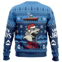 Santa Jaws Funny Christmas Sweatshirt thumbnail 3