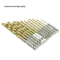 13-Piece Titanium Hex Drill Bit Set thumbnail 4
