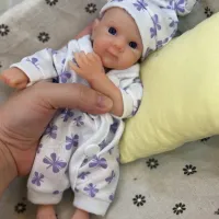 Mini Silicone Reborn Baby Doll thumbnail 4