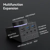 Hagibis Knob USB C Hub with Shortcut Buttons thumbnail 2