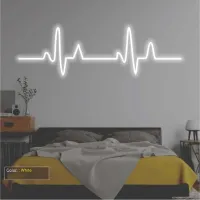 Heartbeat Neon Sign for Gaming Rooms thumbnail 3