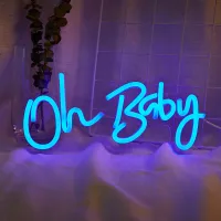 LED Neon 'Oh Baby' USB Sign thumbnail 6
