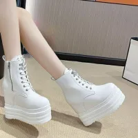 Punk Platform Wedge Gothic Boots thumbnail 5