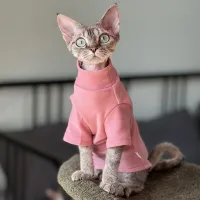 Sphynx Cat Fleece Turtleneck Sweater thumbnail 6