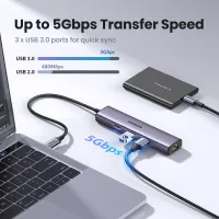 UGREEN USB C Hub Ethernet Adapter thumbnail 3