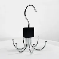 6 Hook Rotating Belt & Tie Hanger thumbnail 2