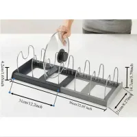 Expandable Pot Pan Organizer Rack thumbnail 6