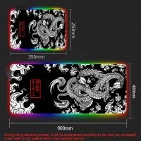 XXL RGB Dragon Gaming Mouse Pad thumbnail 3