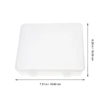 4Pcs Hardware Parts Storage Boxes Clear Small Plastic Containers Stackable Organizer Bins with Lids for Craft Jewelry Screws thumbnail 2