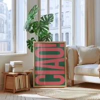 Giao Letters Italian Quote Wall Art thumbnail 3