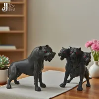Gothic Three-Headed Dog Statue thumbnail 4