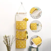 3-Pocket Hanging Organizer with Bear Flamingo Design thumbnail 3