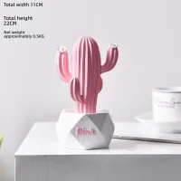 Pink Resin Cactus Mini Succulent Desk Decor thumbnail 5