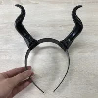 Black Devil Horns Cosplay Headband thumbnail 5
