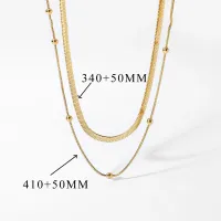 18K Gold Plated Snake Chain Necklace thumbnail 6