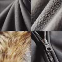 Women's Fleece Lined Zip Hoodie Coat thumbnail 2