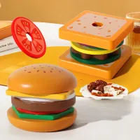 Wooden Hamburg Sandwich Stacking Toy thumbnail 6