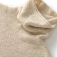 Merino Wool Turtleneck Sleeveless Vest thumbnail 6