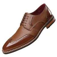 Men's Pointed Toe Oxford Dress Shoes thumbnail 3