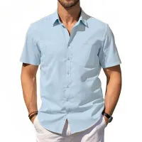 Cotton Linen Hawaiian Shirt thumbnail 2
