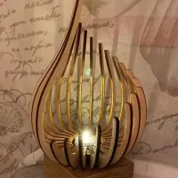 Nordic Wooden Tea Light Holder thumbnail 4