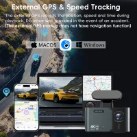 4K WiFi GPS Dual Lens Dash Cam thumbnail 5