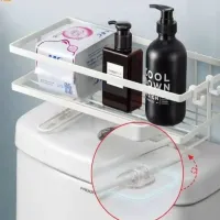No Drill Bathroom Storage Shelf thumbnail 5