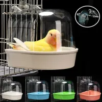Clear Hanging Bird Bath for Cage thumbnail 1