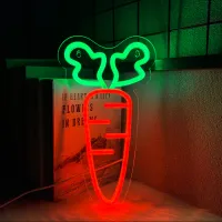 Carrot LED Neon Wall Sign thumbnail 1