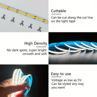USB COB LED Touch Dimmable Strip thumbnail 3